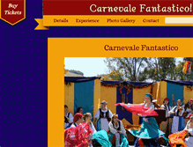 Tablet Screenshot of carnevalefantastico.com